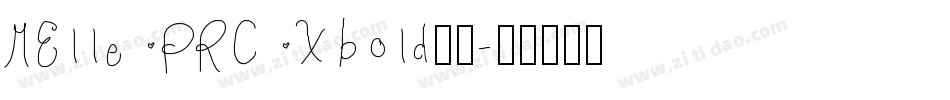 MElle PRC Xbold字体字体转换